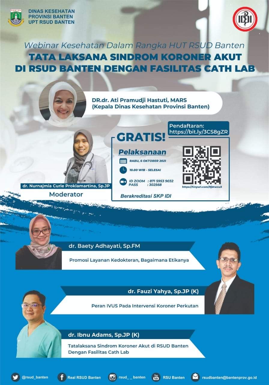 Webinar Kesehatan Dalam Rangka HUT RSUD Banten